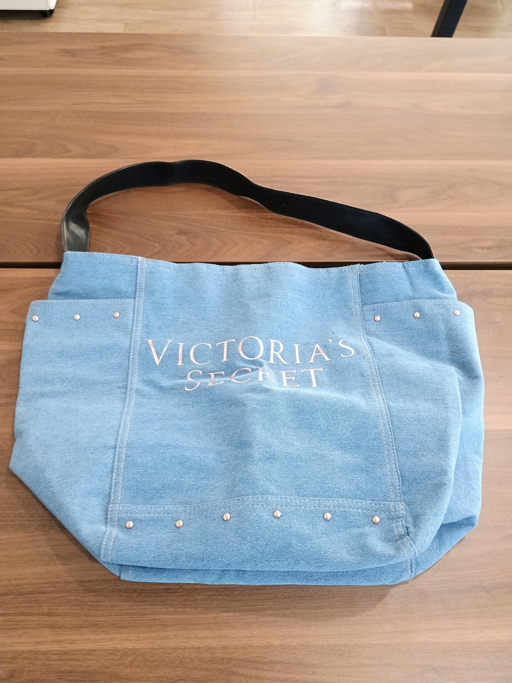 Victoria's Secret Studded Denim Large Tote